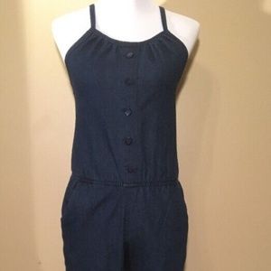 Gold Flava Romper  Lightweight Denim Fabric